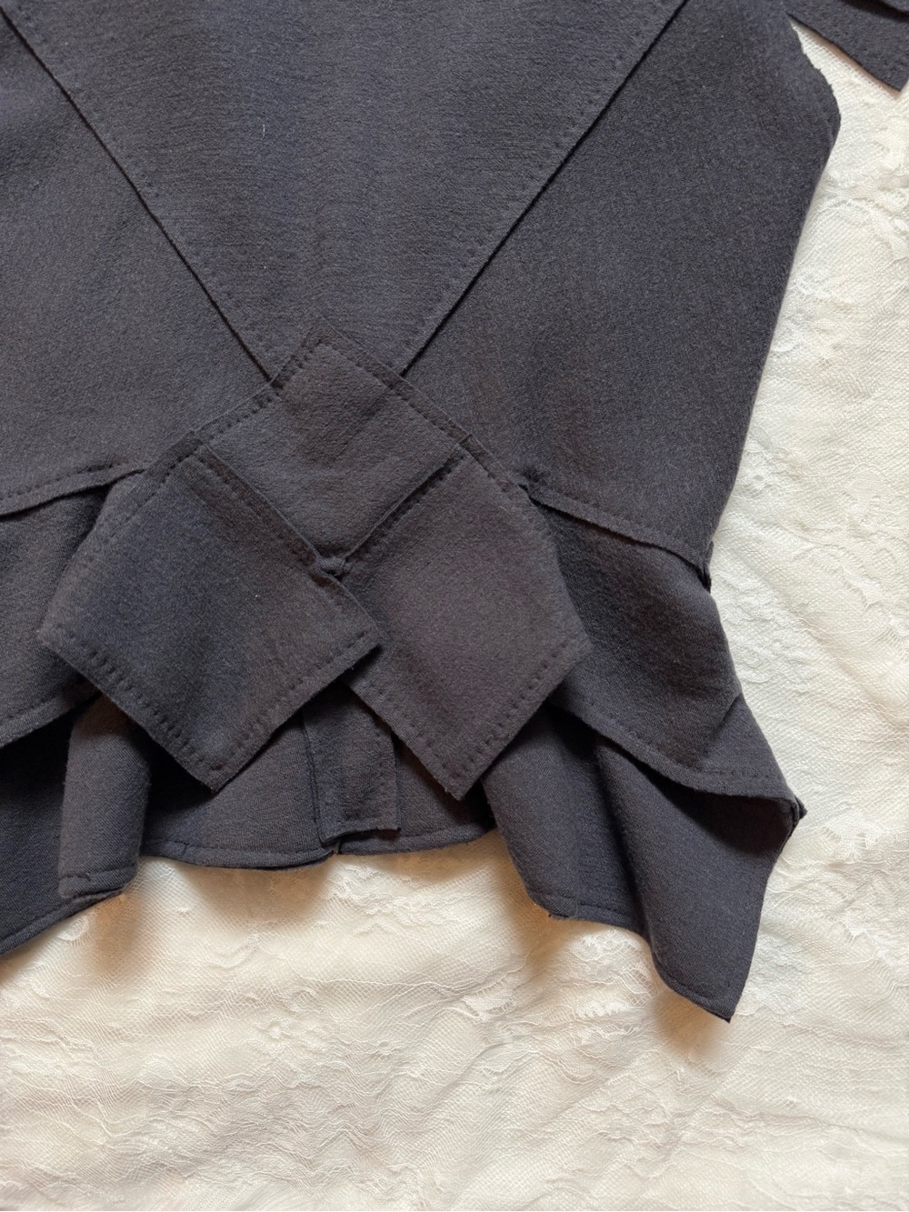 Vintage Bottega Veneta Grey Sculptural Architectural Top Made in Italy - Picture 4 of 9